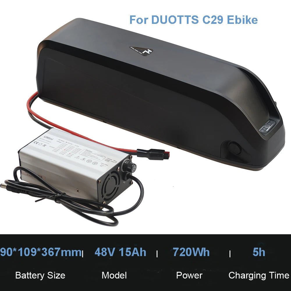 48V E - Bike Replacement Battery – 15Ah/17.5Ah/20Ah for DUOTTS C29, F26 & S26 - All Service