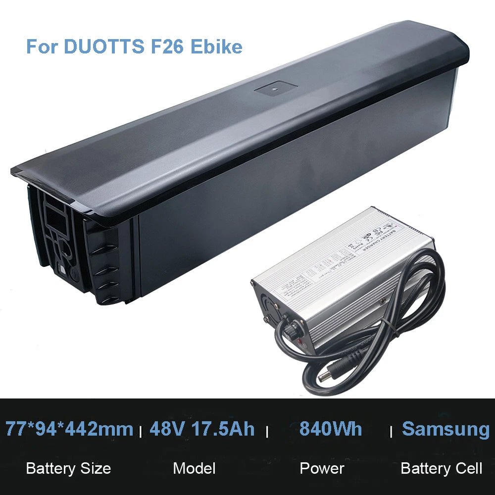 48V E - Bike Replacement Battery – 15Ah/17.5Ah/20Ah for DUOTTS C29, F26 & S26 - All Service