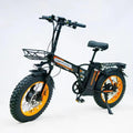 500W 48V Electric Folding E - Bike – Long Range City & Campus Commuter Bicycle - All Service
