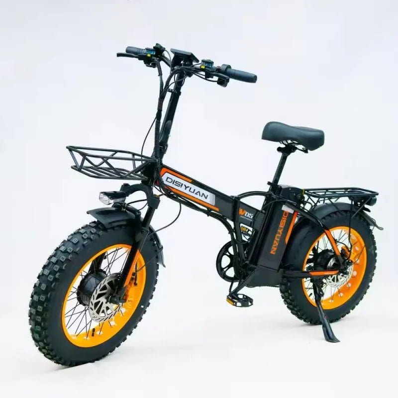 500W 48V Electric Folding E - Bike – Long Range City & Campus Commuter Bicycle - All Service