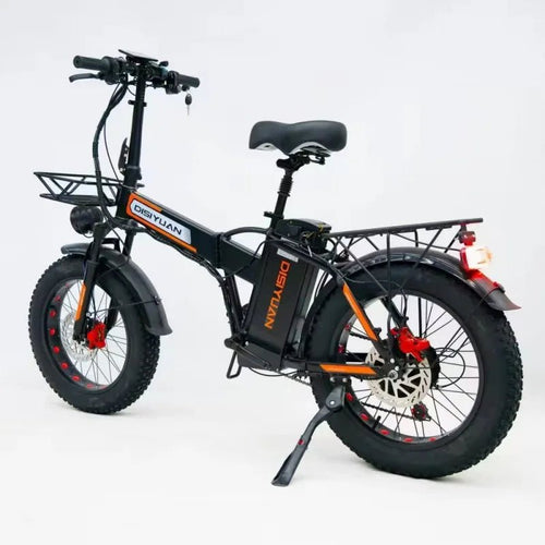 500W 48V Electric Folding E - Bike – Long Range City & Campus Commuter Bicycle - All Service