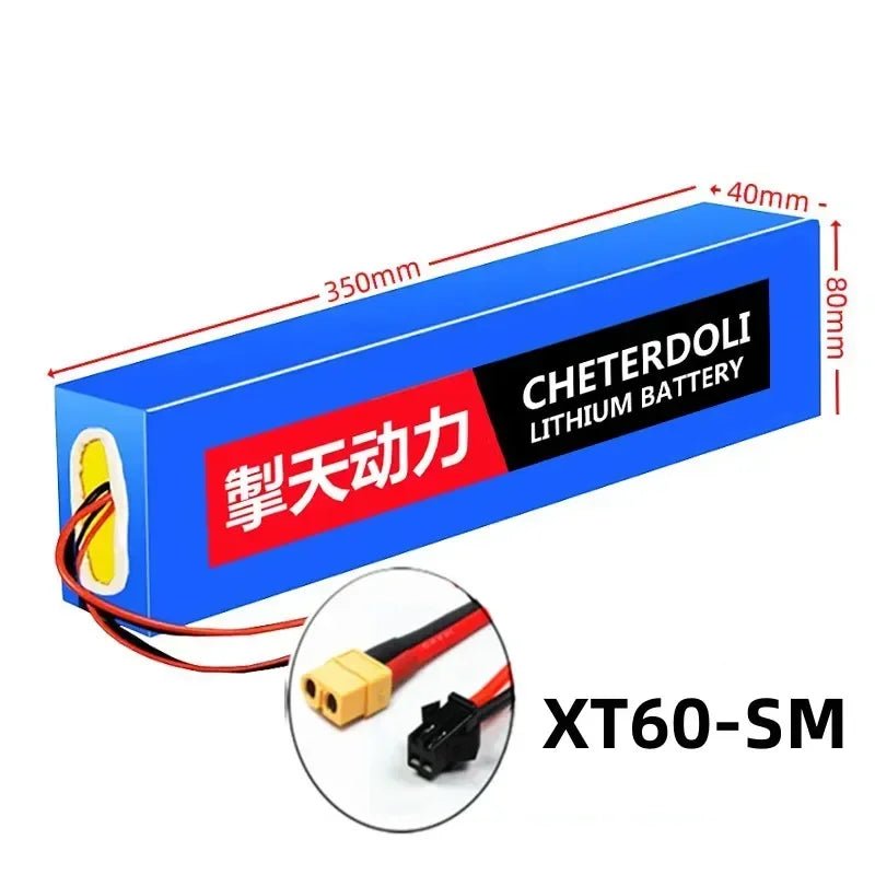Aleaivy 36V 20Ah E - Bike Lithium Battery Pack – 10S4P 18650 Cells, 1000W Compatible, Multiple Connector Options - All Service