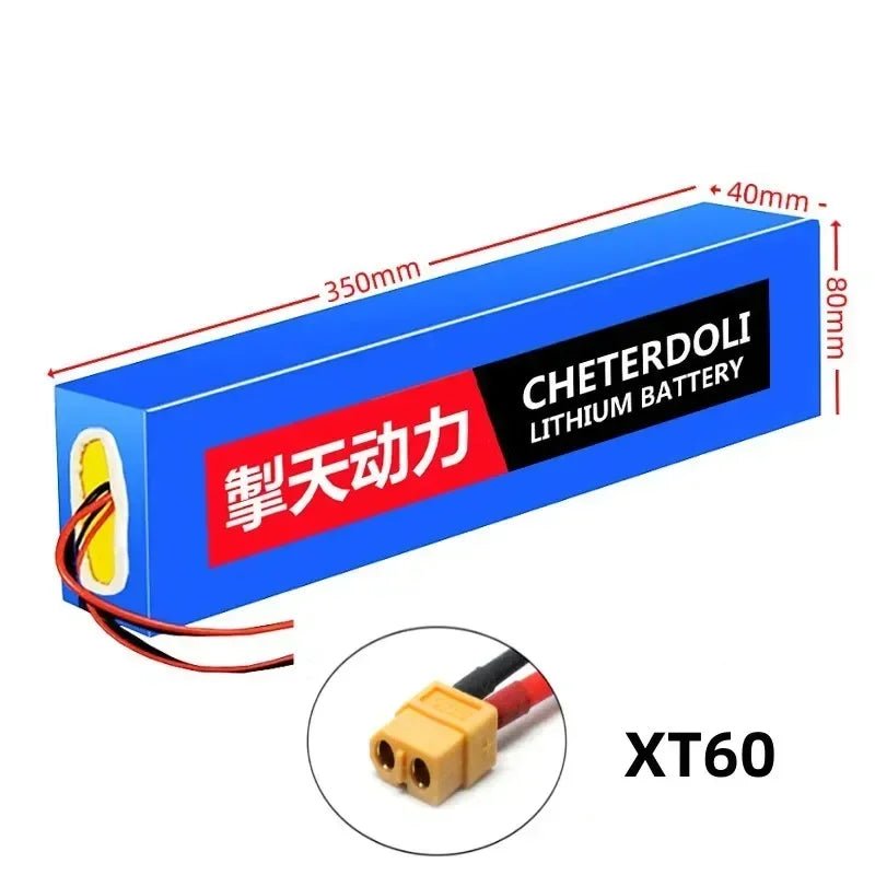 Aleaivy 36V 20Ah E - Bike Lithium Battery Pack – 10S4P 18650 Cells, 1000W Compatible, Multiple Connector Options - All Service