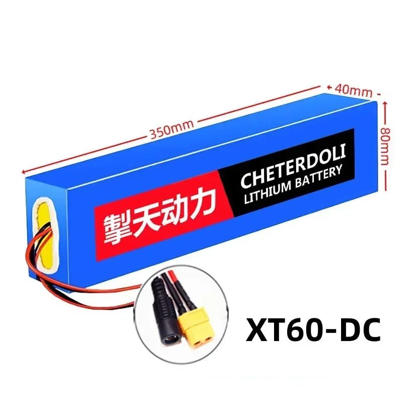 Aleaivy 36V 20Ah E - Bike Lithium Battery Pack – 10S4P 18650 Cells, 1000W Compatible, Multiple Connector Options - All Service