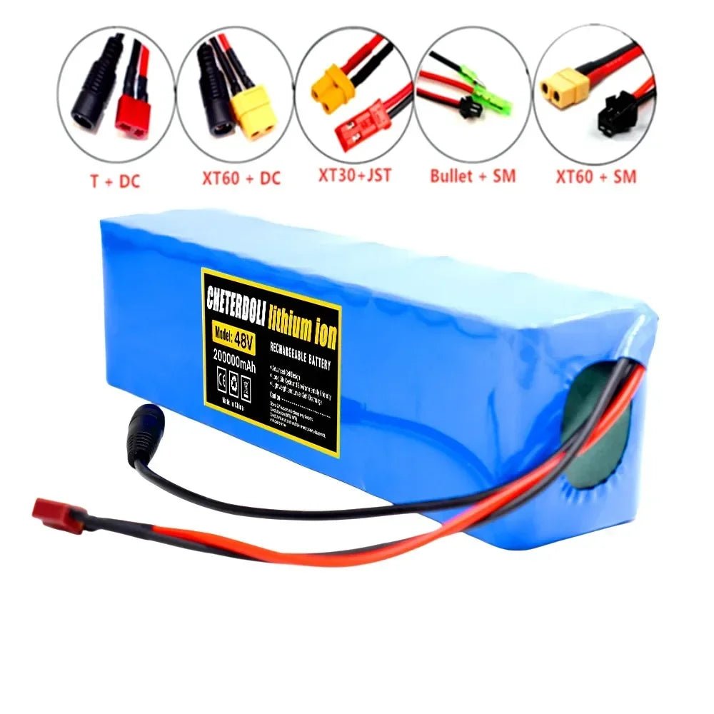 Aleaivy 48V 20Ah E - Bike Battery Pack – 13S3P 18650 Li - Ion for 1000W Bafang Conversion Kits + Charger - All Service