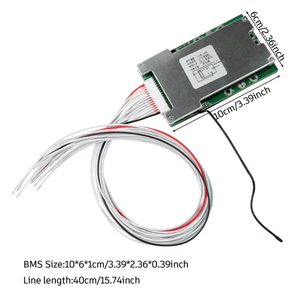 E - Bike & Scooter Battery BMS Protection Board – 36V/48V/52V 10S/13S/14S with 25A to 50A Options - All Service