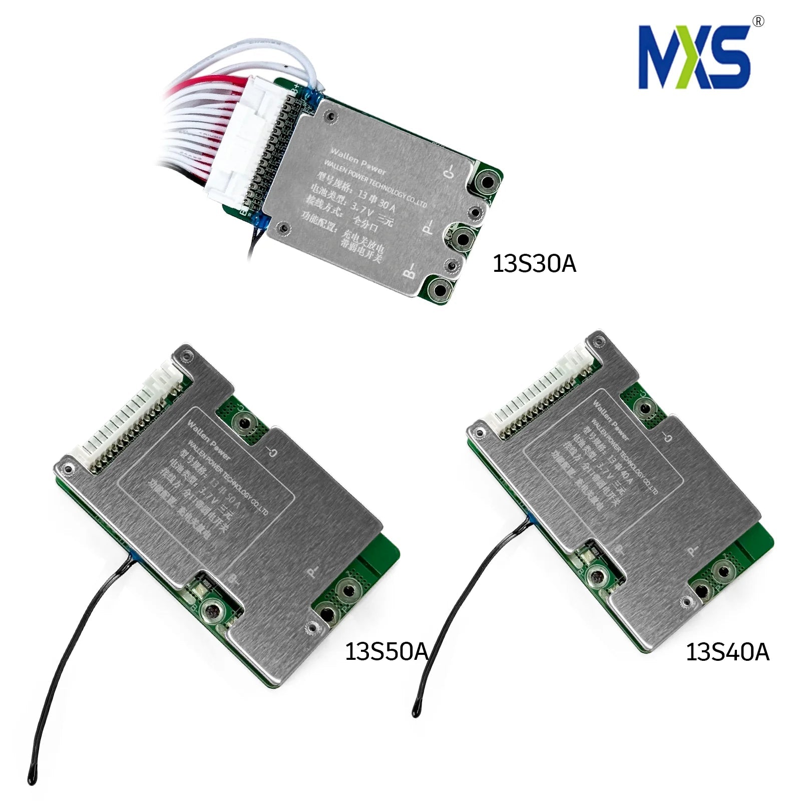 E - Bike & Scooter Battery BMS Protection Board – 36V/48V/52V 10S/13S/14S with 25A to 50A Options - All Service