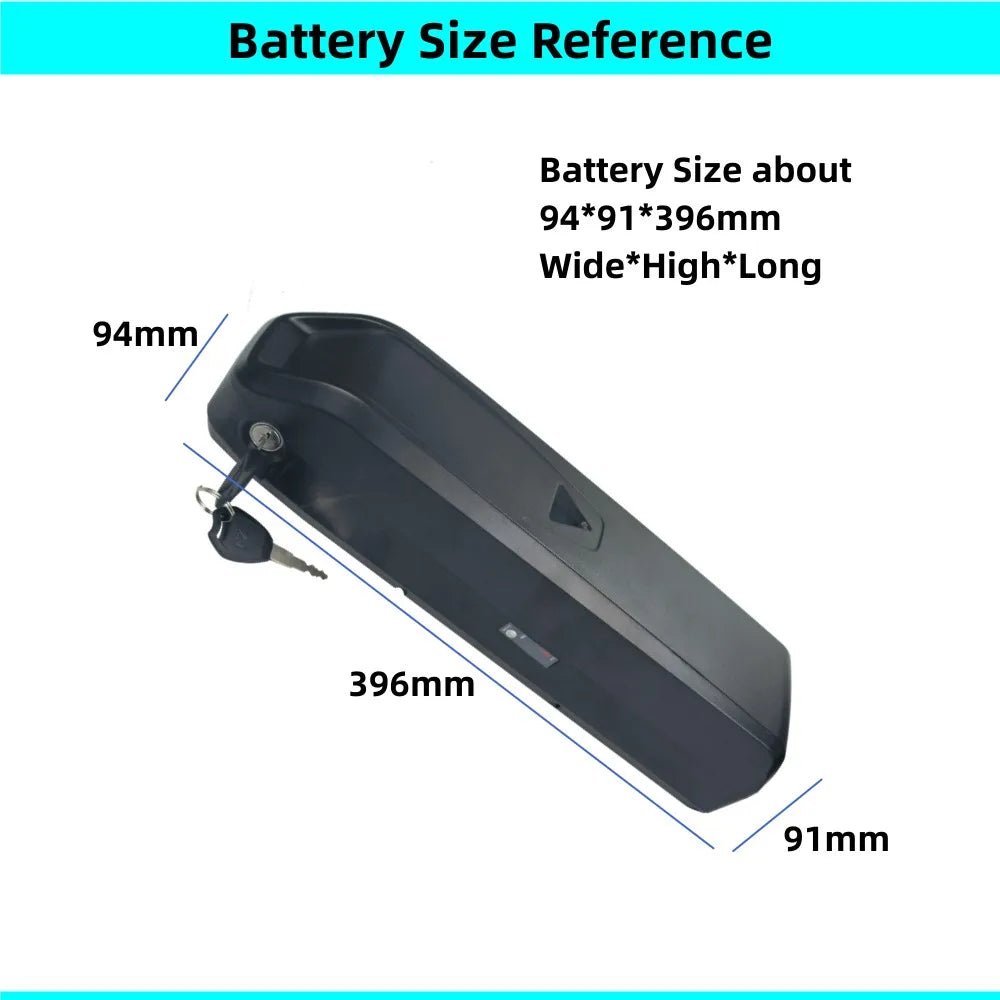Finbike EB3 26" Replacement E - Bike Battery – 36V/48V Li - Ion, Multiple Capacity Options - All Service