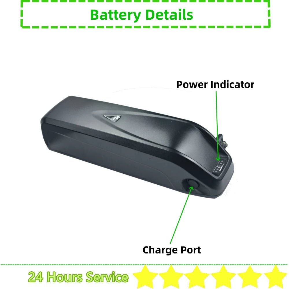 Hailong E - Bike Battery 36V/48V – Compatible with Eleglide M1 Plus, Lifebike, Ecotric & More - All Service