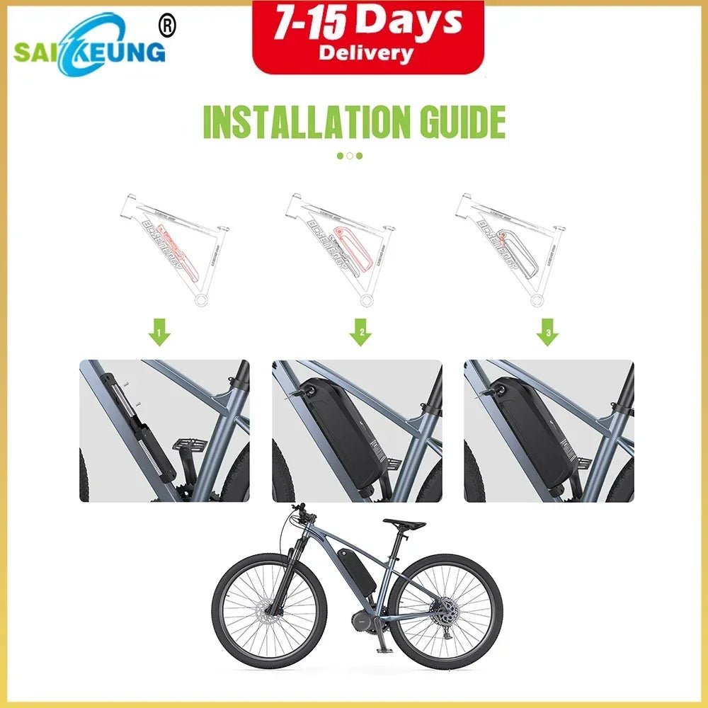 Hailong Polly High - Capacity E - Bike Battery – 36V/48V/52V/72V for 500W–2000W Motors - All Service